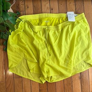 Old Navy Yellow Athletic Shorts Lightweight Quick-Drying